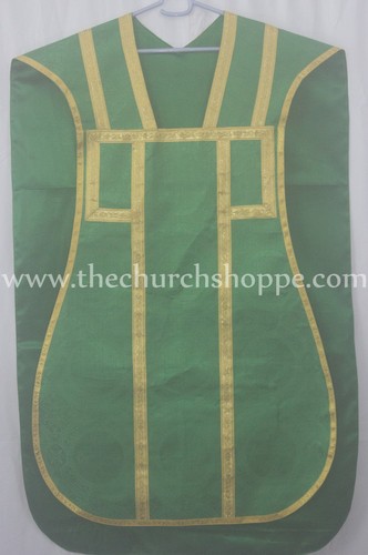 Green roman chasuble - green,