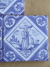 delft blue and white tiles