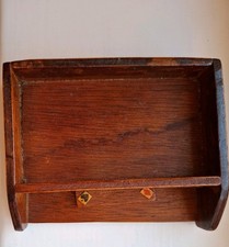 Handmade wood vintage  Kitty box for card games with Trump spinner. c 1930s/40s.