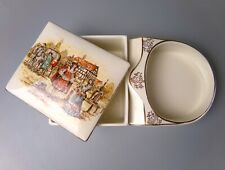 Sandland Ware Jewellery Box w/Trinket Tray attached. Vintage. HOSTESS Olden Days