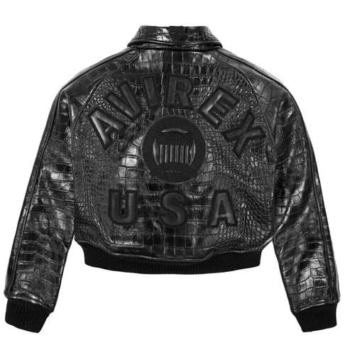 Avirex black usa cropped icon - usa,