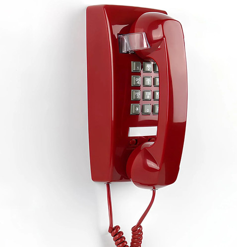 Retro wall mount phone with - mount,