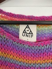 UNIF Rainbow Knitted Sweater L