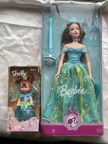 Barbie brunette blue glitter - brunette,