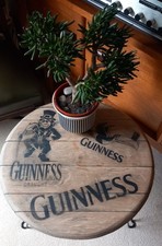RECLAIMED SOLID OAK WHISKY BARREL LID WAXED GUINNESS TABLE DUBLIN BAR PUB IRISH 