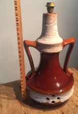 VINTAGE 1960'S WEST GERMAN EXTRA LARGE LAVA FLOOR CLASSIC UNDER LIT LAMP 