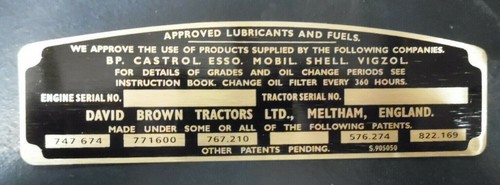 David brown metal - david, tractor