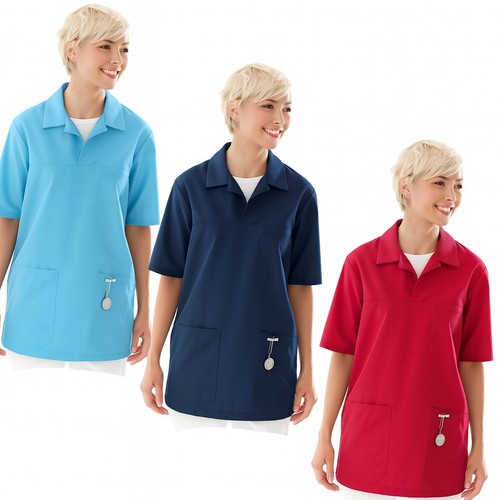 Unisex scrub top shirt tunic - scrub,