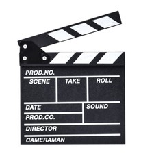 1Pc Black Wooden Director Clapper Board Vintage Movie Directors Clapboard New