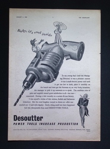 Original 1950 advert desoutter - 1950,