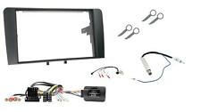 Double Din Facia Panel Stalk Steering Controls Fitting Kit For Audi A3 8P 03-12