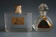 TWO VINTAGE JEAN PATOU GLASS SCENT BOTTLES
