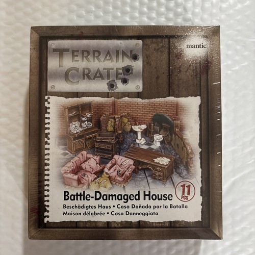 Terrain crate battle - crate, battle-damaged