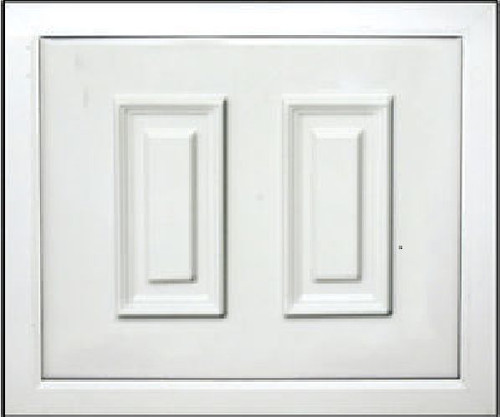 Pvc white half door panel - white,