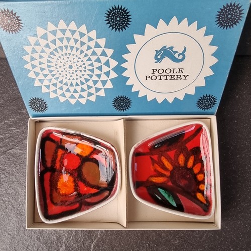 Two poole pottery delphis pin - two,