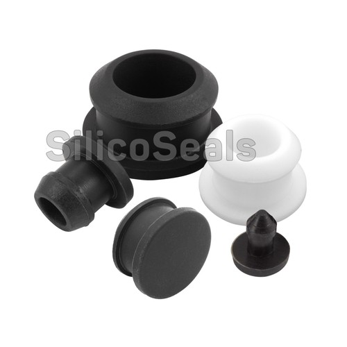 Snap hole plug - snap-on, silicone