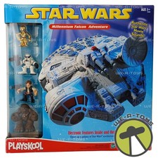 Star Wars Playskool Millenium Falcon Adventure Vehicle & Action Figure Set 2002
