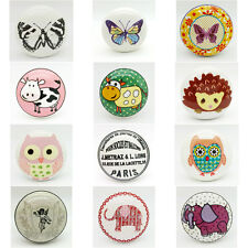 Children's Room Ceramic Door Knobs Drawer Pulls Cupboard Porcelain Handle UK