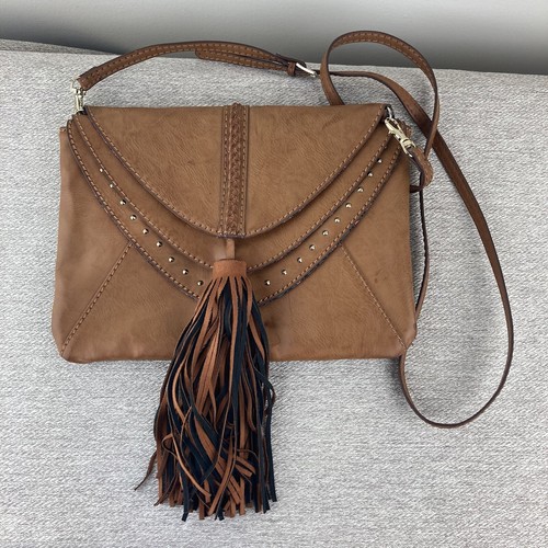Steven tan multi flap tassel