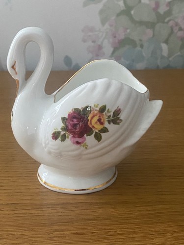 Vintage swan fine - bone, china