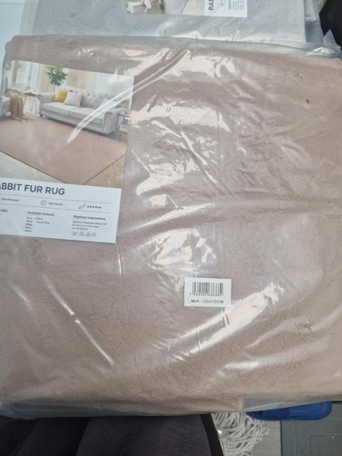 Rabbit fur rug polyester high - rabbit,
