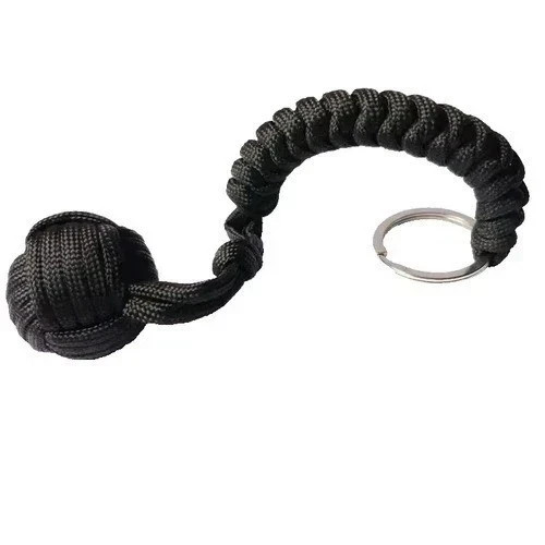 Paracord monkey fist keychain - fist,