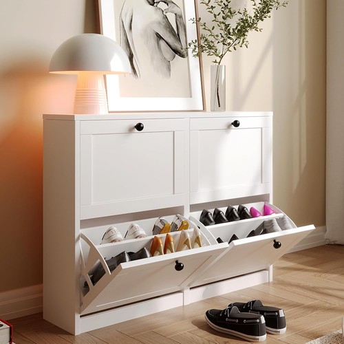 Shoe rack flip drawers - shoe,