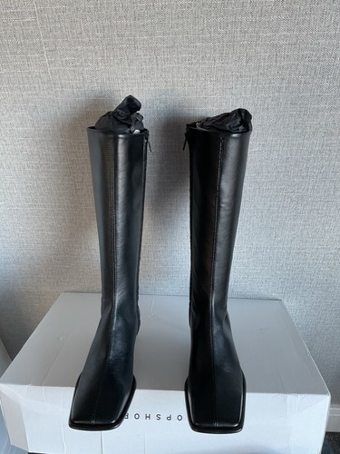 Topshop size black leather - topshop,