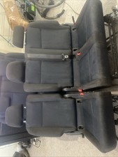 Volkswagen Caddy C20 Life TDI 3 Rear Seats Black and Blue Fabric Interior