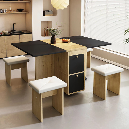 Extendable dining table set - dining,