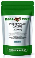 PRICKLY PEAR CACTUS CAPSULES 2000mg - IMMUNE SYSTEM, CHOLESTEROL - MEGAVITES