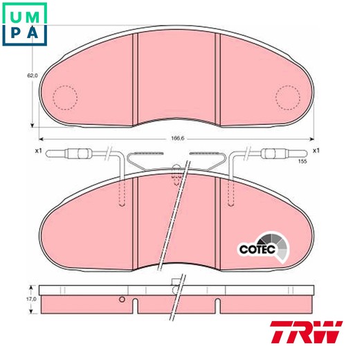 Brake pad set disc - pad,