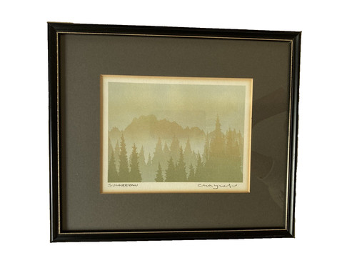 Vintage lithograph print - lithograph,