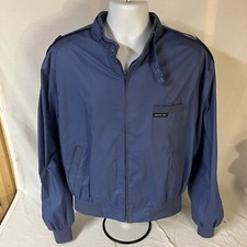 Vtg Members Only Mens Cafe Racer Jacket Coat Size 46 Blue Free Shipping!