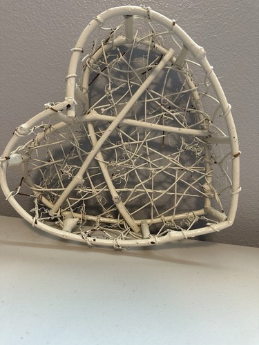 Heart shaped wicker decoration - heart,