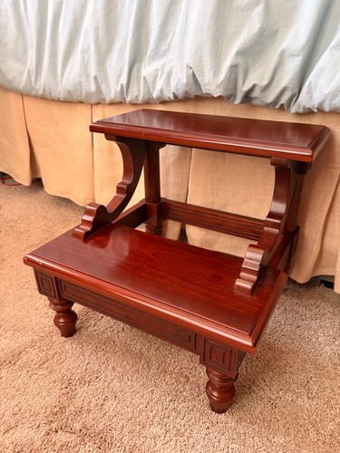 Vtg library stairs bed steps - bed,