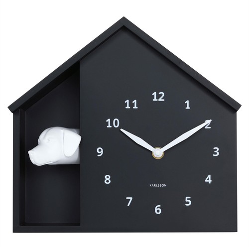 Dog barking clock karlsson - dog,