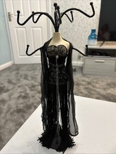 Elegant Beautiful Black Dress Vintage Quality Lady Mannequin Jewellery Stand