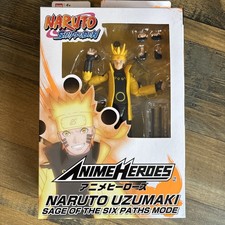 Anime Heroes Action Figure Uzumaki Naruto Sage Of Six Paths Mode 17cm Naruto