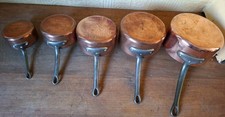 Vintage french copper pan - vintage, set