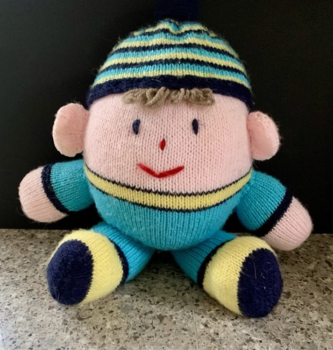 Cheerful hand knitted humpty - cheerful,