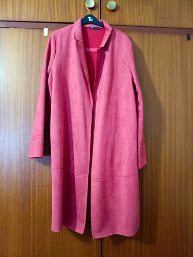 Zara women pink suede - zara,