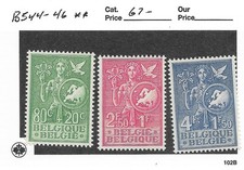 Belgium: Sc # B544-B546, MNH