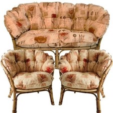 Replacement Bahama Conservatory Cane Furniture Bedroom Suite Wrap around Cushion