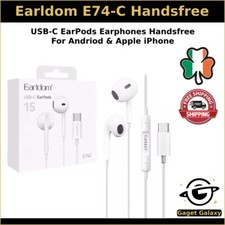 USB-C Type-C Headphones Earphones Handsfree For Galaxy S24 S23 FE iPhone 15 16
