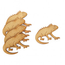 Iguana MDF Craft Shapes Animals Decor DIY Wooden Ornaments Blanks