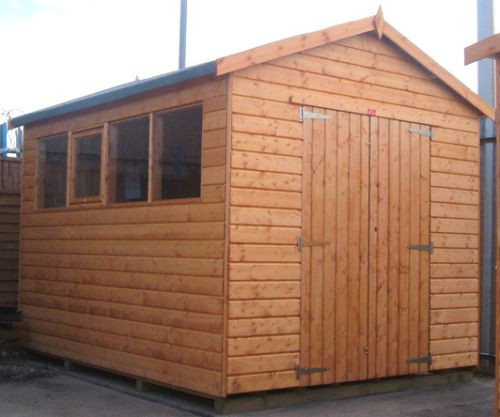 12x8 wooden workshop garage - wooden,