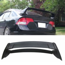 Trunk Spoiler Splitter Wing For 06-11 Honda Civic Saloon 4Dr Mugen Style RR 4Pic