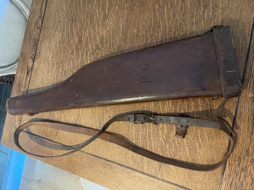 Antique leather leg mutton - leather,