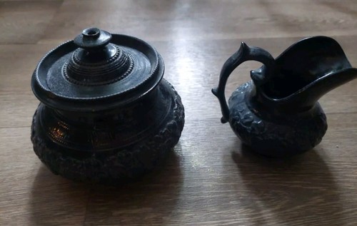 Antique black basalt ceramic - antique,